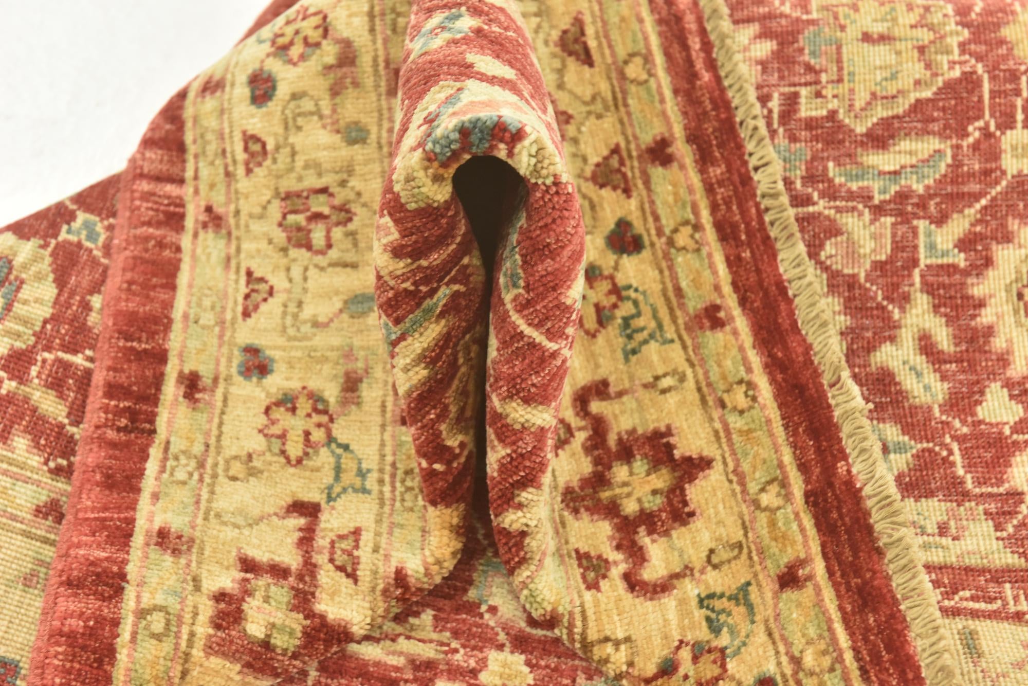 3' 5 x 5' Hand Knotted Peshawar Ziegler Rug
