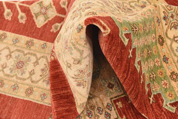5' 9 x 7' 11 Hand Knotted Peshawar Ziegler Rug