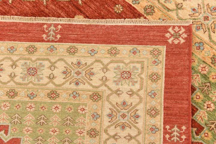 5' 9 x 7' 11 Hand Knotted Peshawar Ziegler Rug