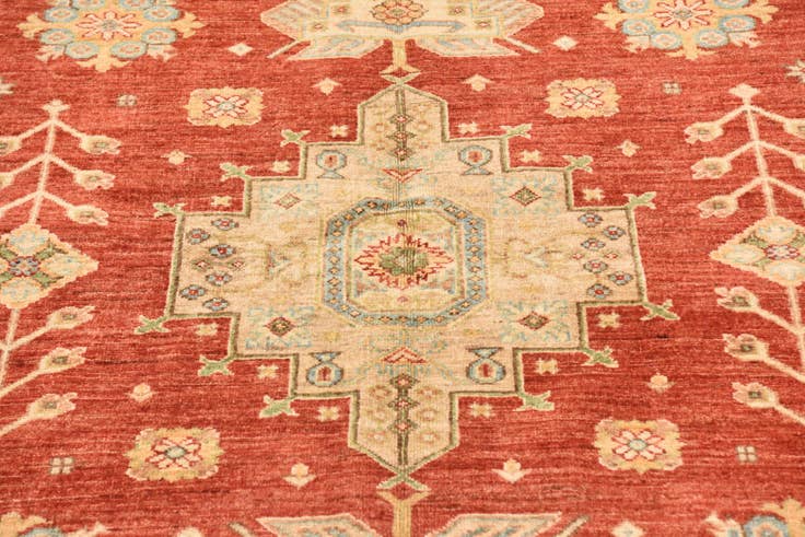Detail image of 5' 9 x 7' 11 Hand Knotted Peshawar Ziegler Rug