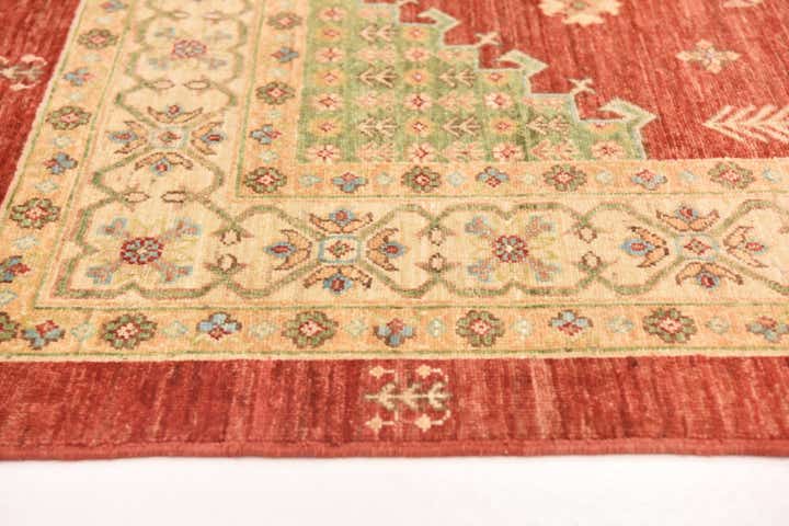 5' 9 x 7' 11 Hand Knotted Peshawar Ziegler Rug