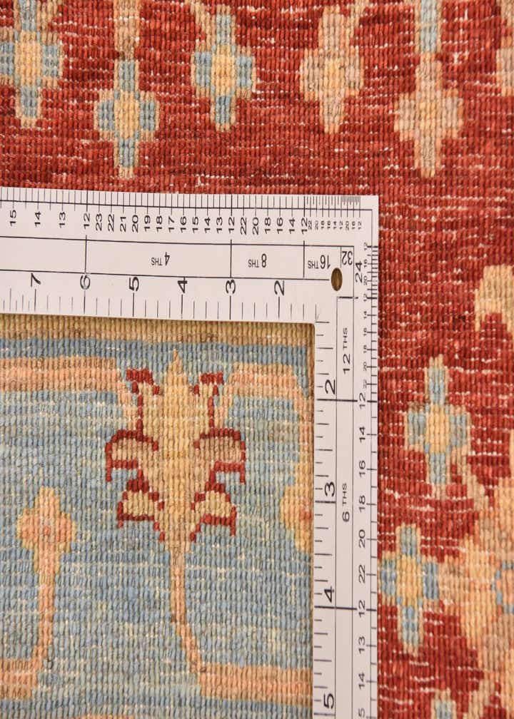 6' 9 x 10' Hand Knotted Peshawar Ziegler Rug