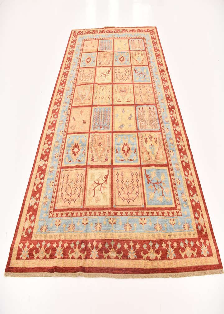 6' 9 x 10' Hand Knotted Peshawar Ziegler Rug