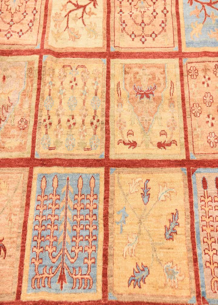 6' 9 x 10' Hand Knotted Peshawar Ziegler Rug