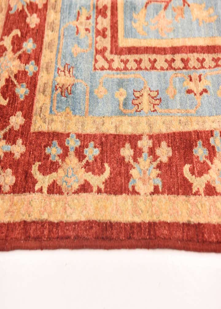 6' 9 x 10' Hand Knotted Peshawar Ziegler Rug