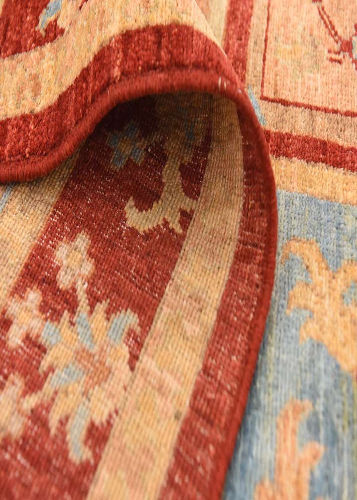 6' 9 x 10' Hand Knotted Peshawar Ziegler Rug