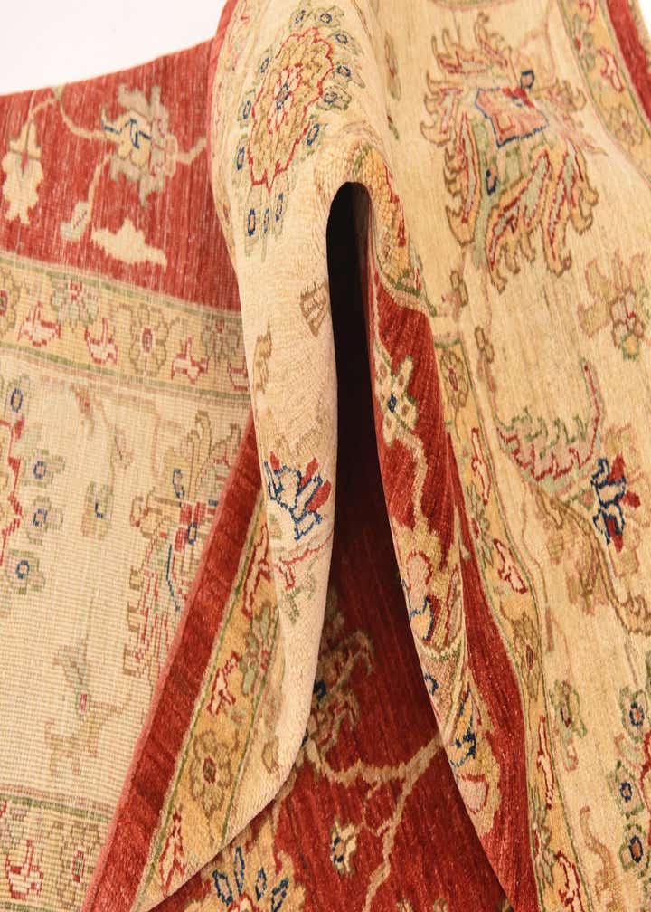 8' x 9' 6 Hand Knotted Peshawar Ziegler Rug
