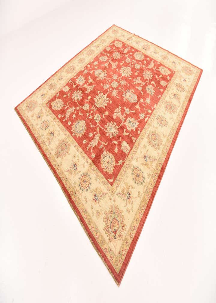 8' x 9' 6 Hand Knotted Peshawar Ziegler Rug
