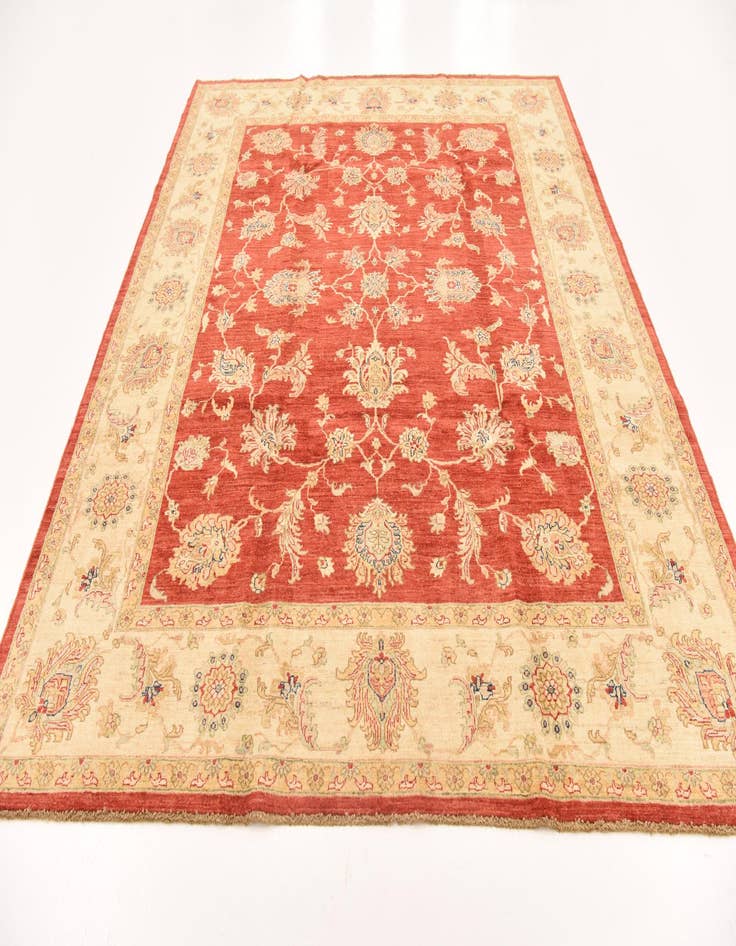 Detail image of 8' x 9' 6 Hand Knotted Peshawar Ziegler Rug