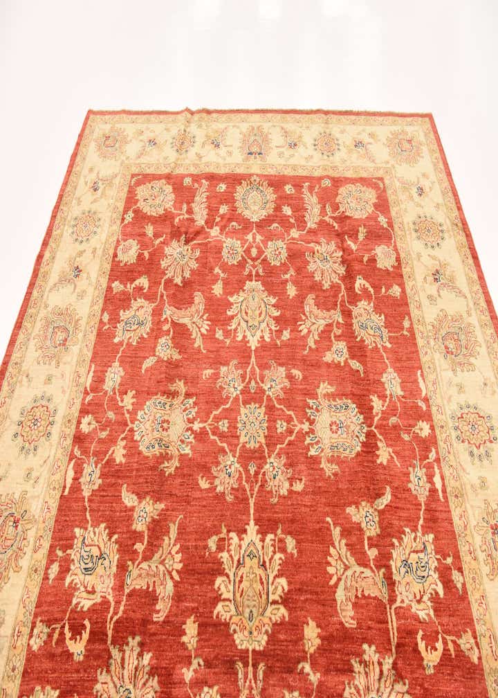 8' x 9' 6 Hand Knotted Peshawar Ziegler Rug