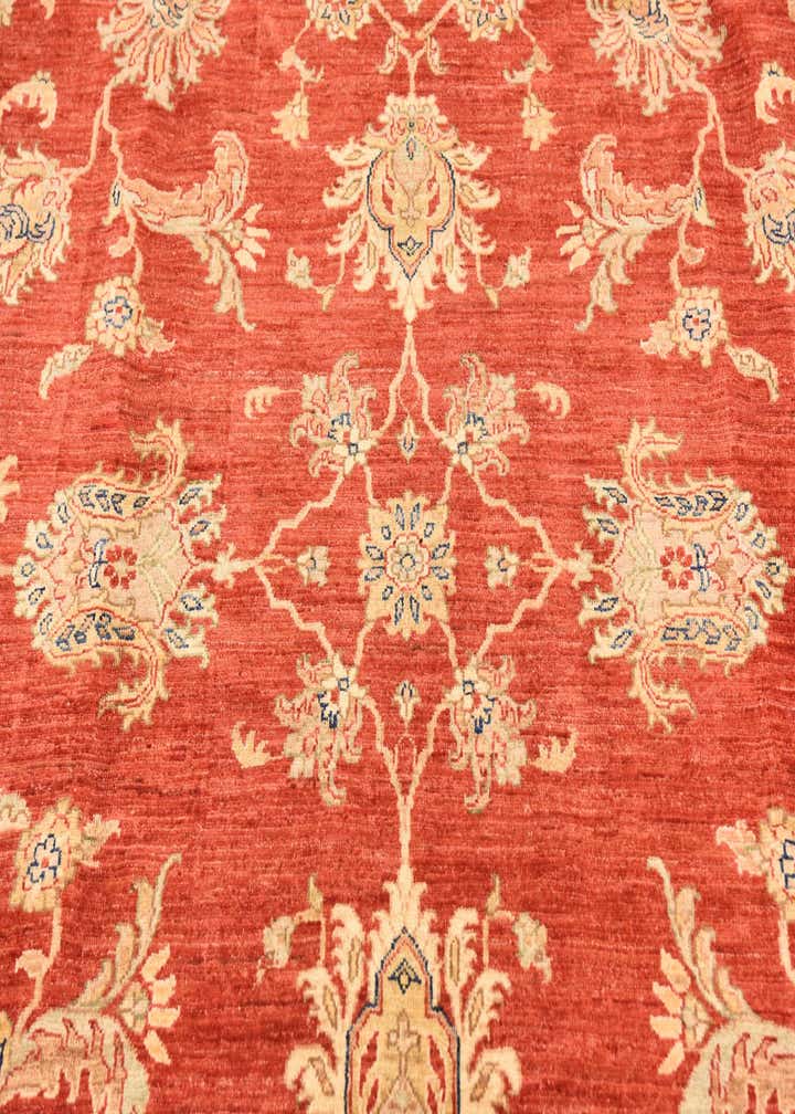 8' x 9' 6 Hand Knotted Peshawar Ziegler Rug
