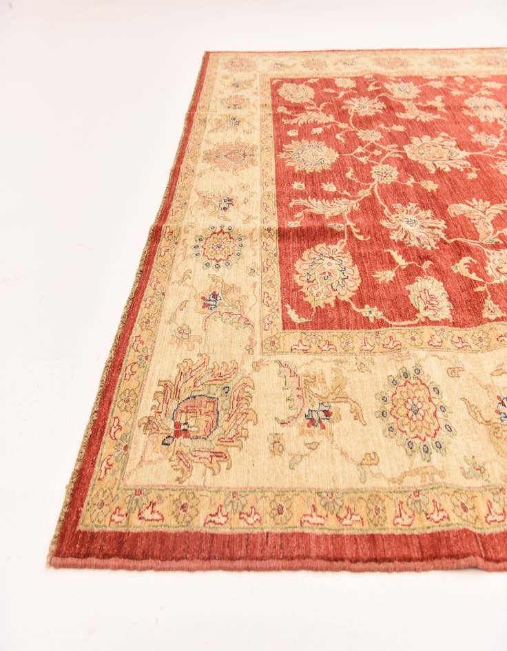 Detail image of 8' x 9' 6 Hand Knotted Peshawar Ziegler Rug