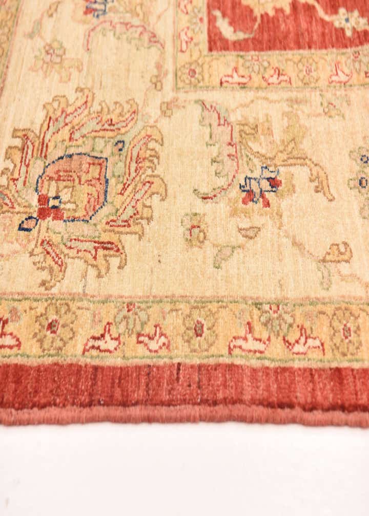 8' x 9' 6 Hand Knotted Peshawar Ziegler Rug