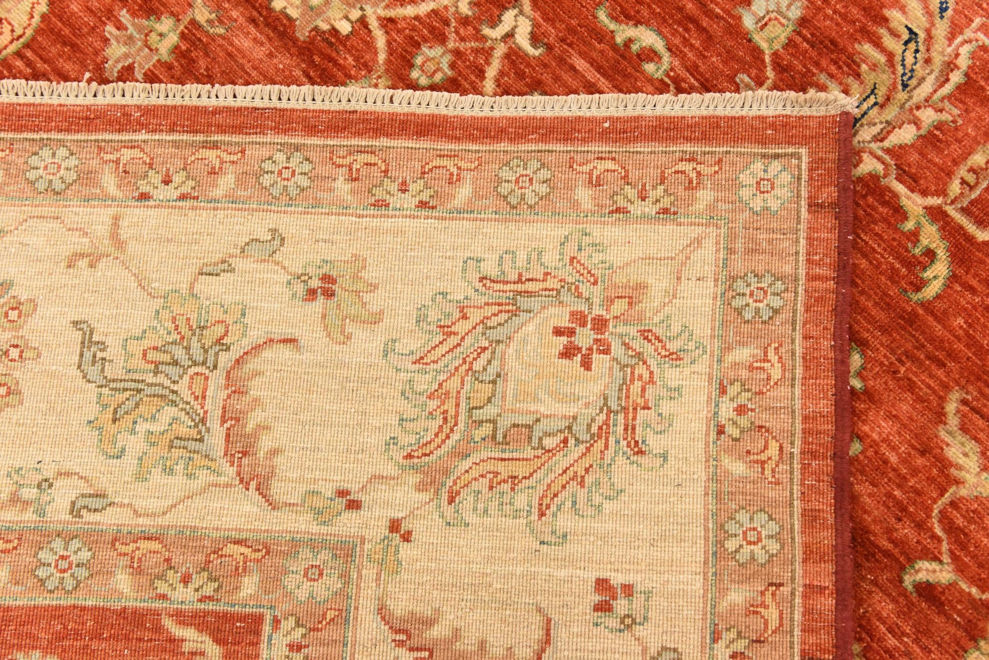 240cm x 300cm anudado a mano Peshawar Ziegler Alfombra