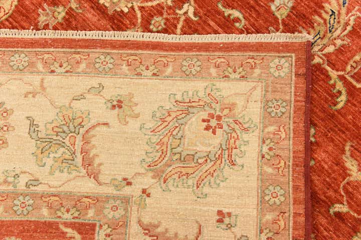 7' 10 x 9' 11 Hand Knotted Peshawar Ziegler Rug