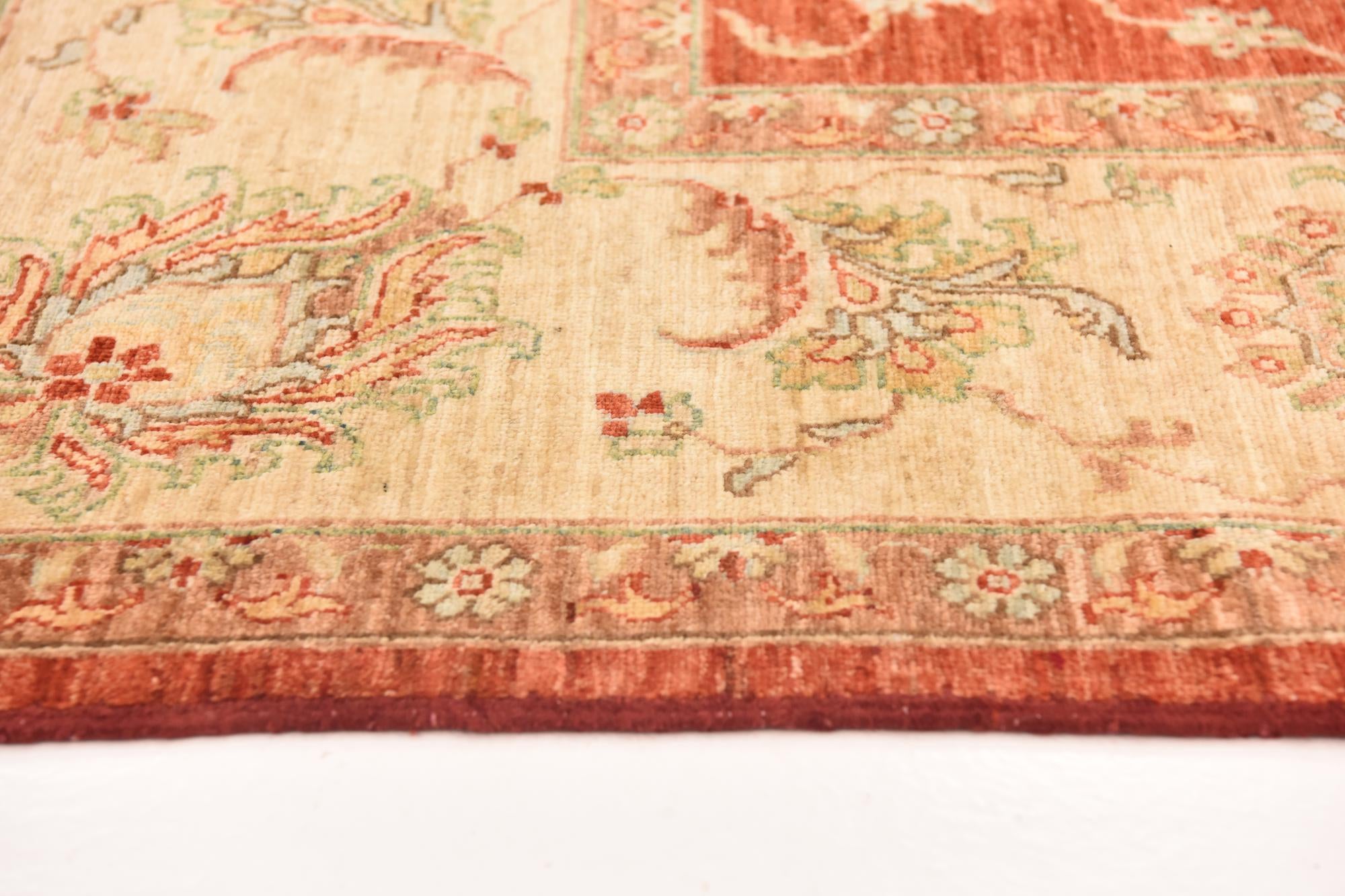 240cm x 300cm anudado a mano Peshawar Ziegler Alfombra