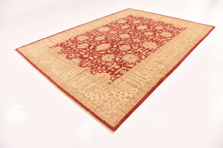 8' 4 x 11' 5 Hand Knotted Peshawar Ziegler Rug