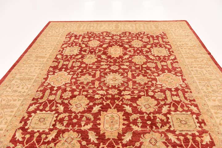 8' 4 x 11' 5 Hand Knotted Peshawar Ziegler Rug
