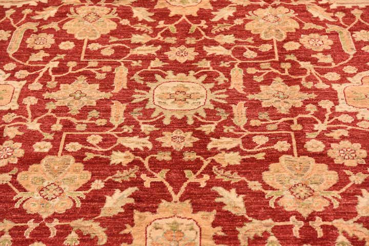 8' 4 x 11' 5 Hand Knotted Peshawar Ziegler Rug