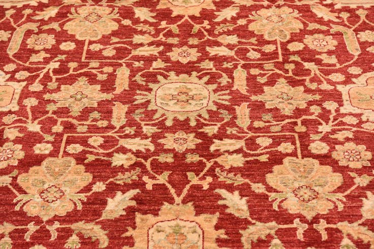 Detail image of 8' 4 x 11' 5 Hand Knotted Peshawar Ziegler Rug