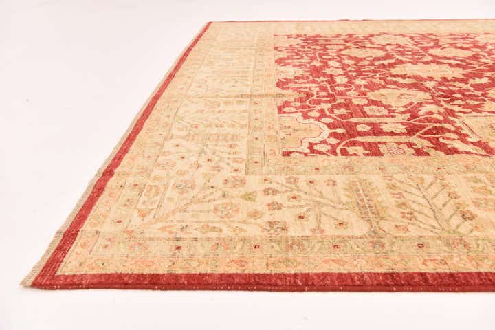 8' 4 x 11' 5 Hand Knotted Peshawar Ziegler Rug