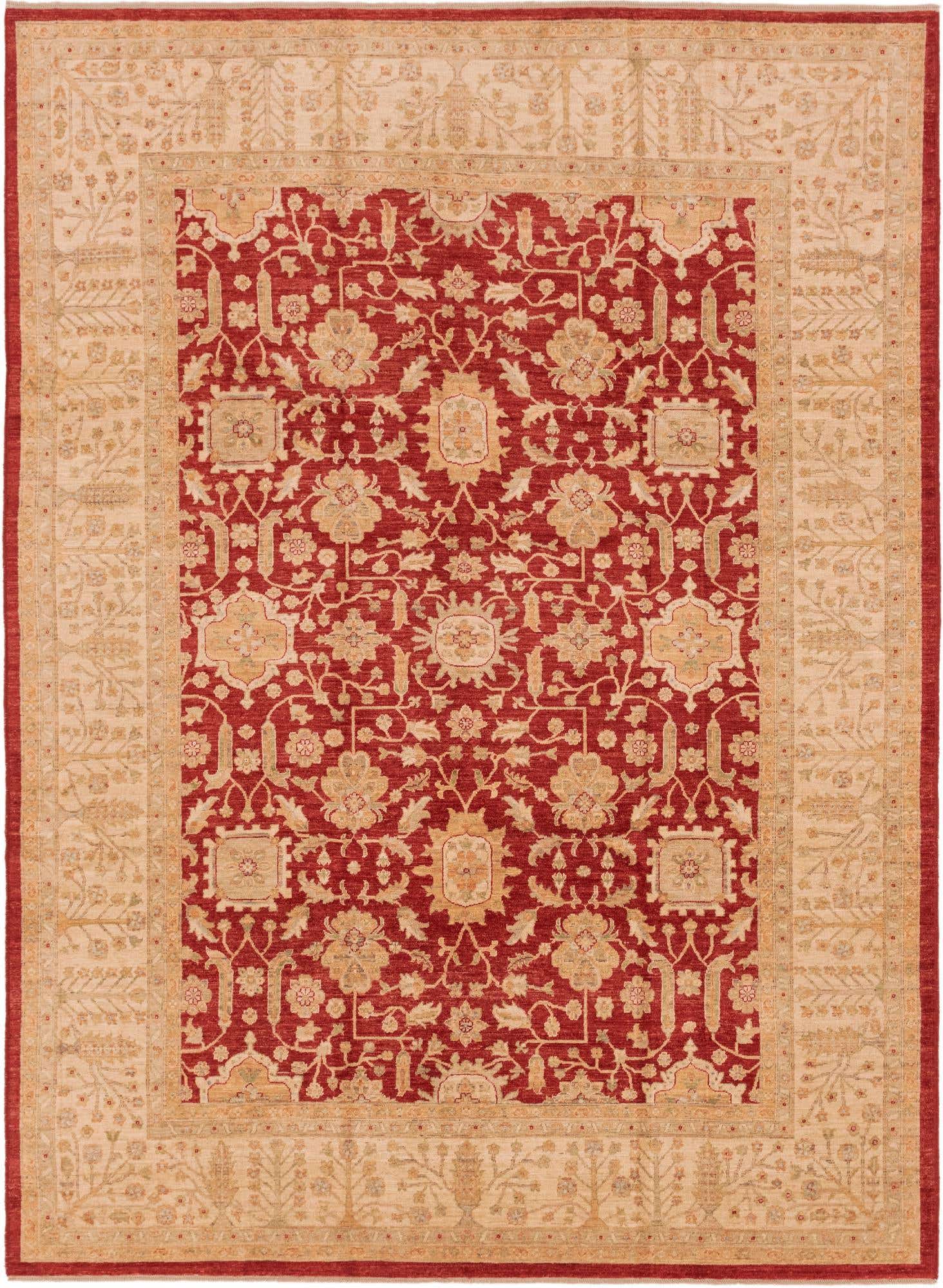 8' 4 x 11' 5 Hand Knotted Peshawar Ziegler Rug