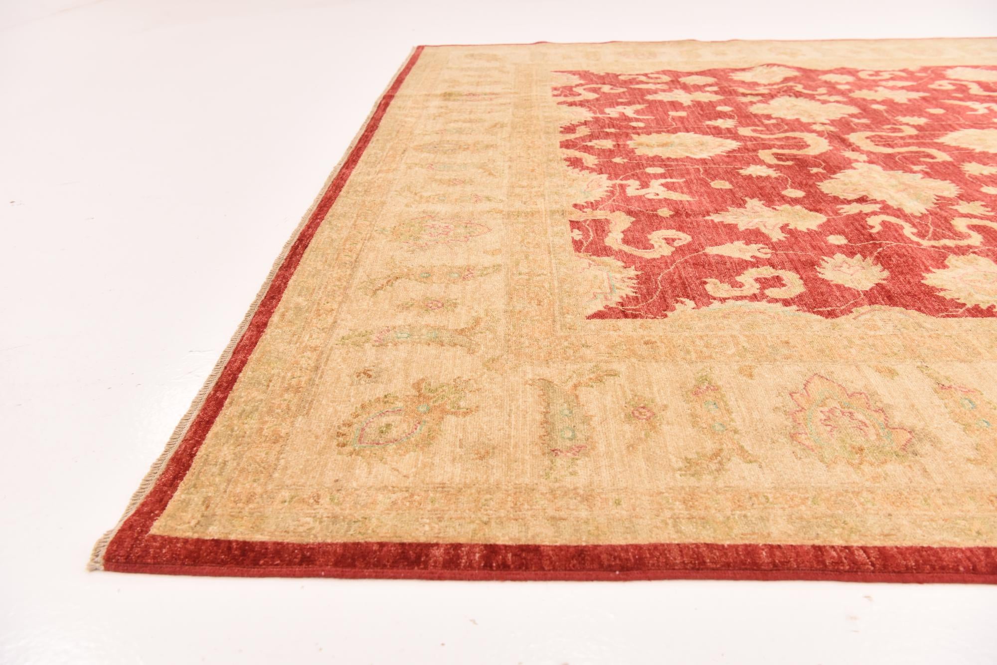 8' 3 x 11' 3 Hand Knotted Peshawar Ziegler Rug