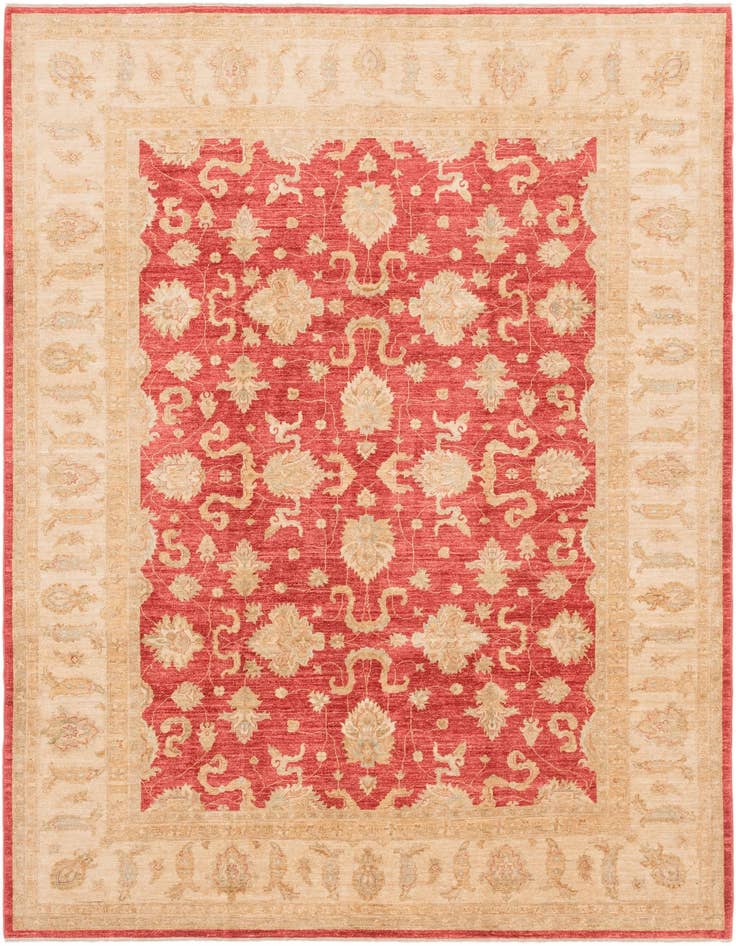 Detail image of 8' 3 x 11' 3 Hand Knotted Peshawar Ziegler Rug