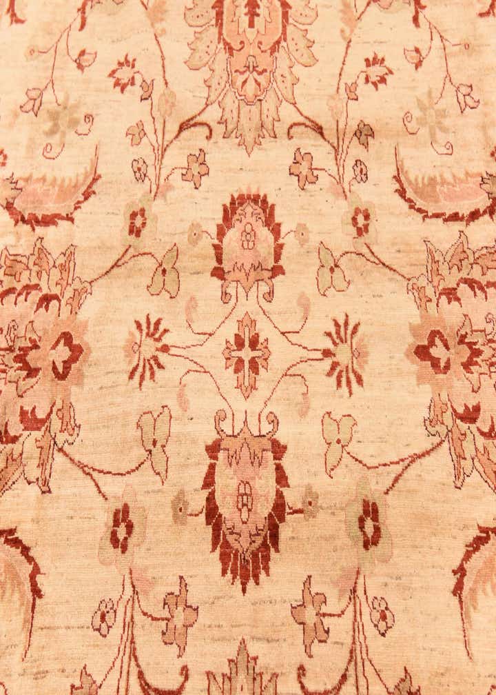 10' 11 x 14' 9 Hand Knotted Peshawar Ziegler Rug