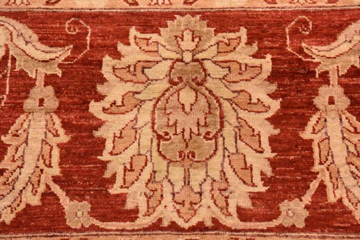 10' 11 x 14' 9 Hand Knotted Peshawar Ziegler Rug