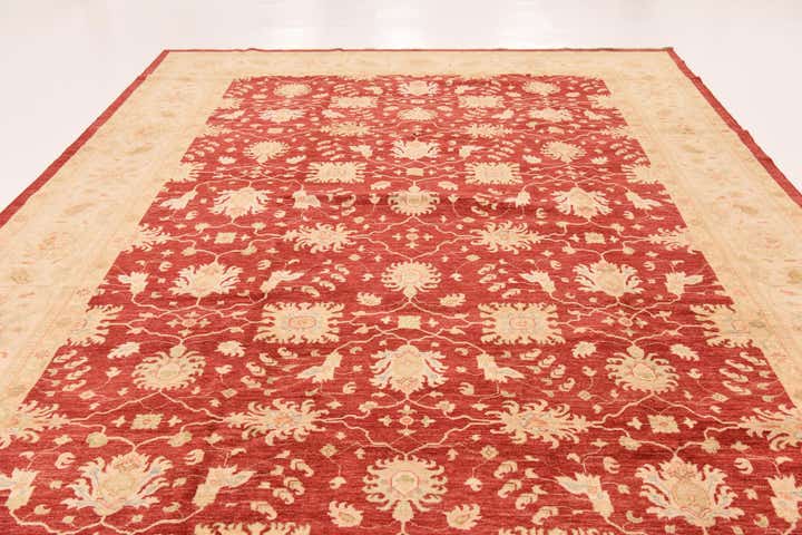 10' 2 x 16' 1 Hand Knotted Peshawar Ziegler Rug