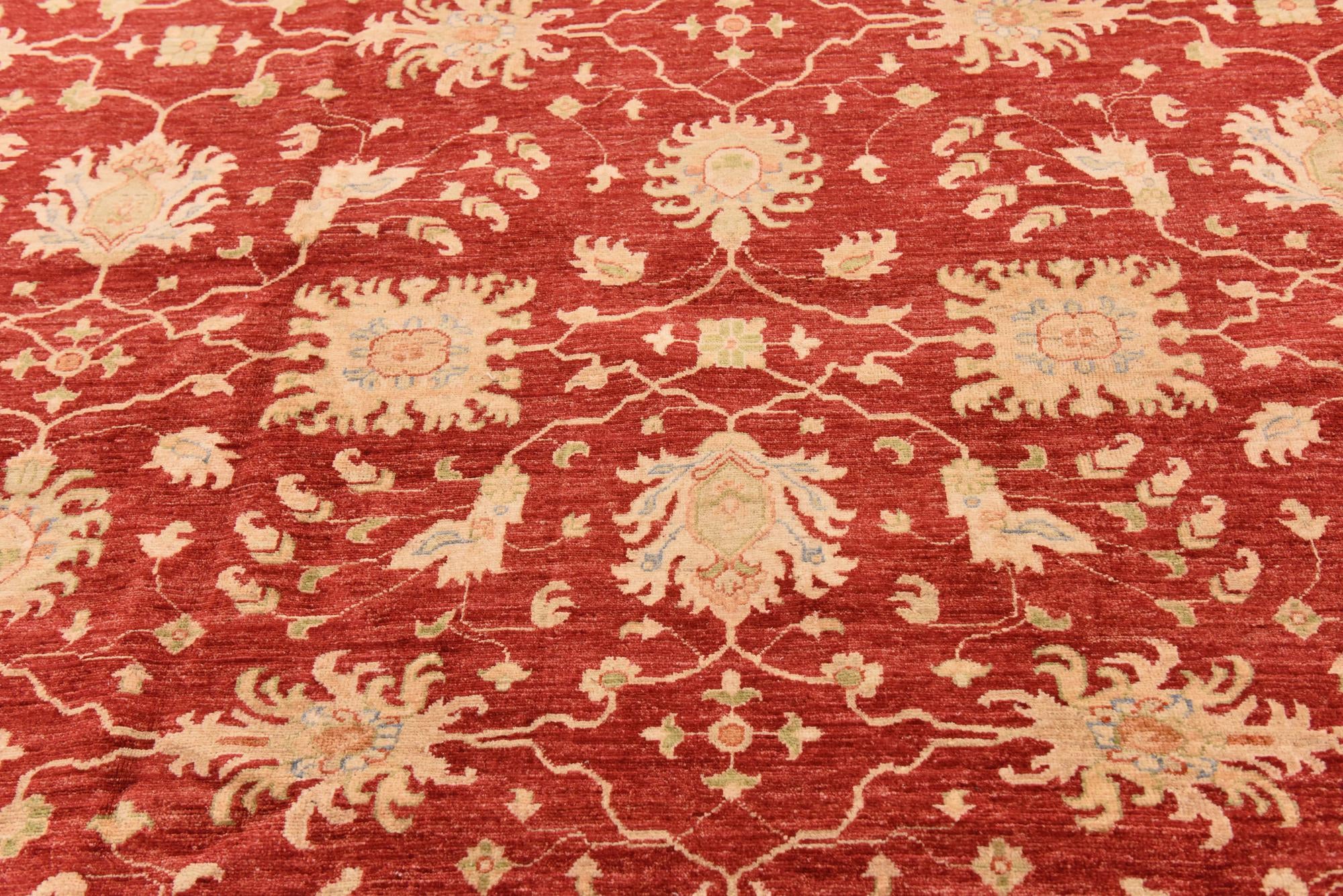 10' 2 x 16' 1 Hand Knotted Peshawar Ziegler Rug