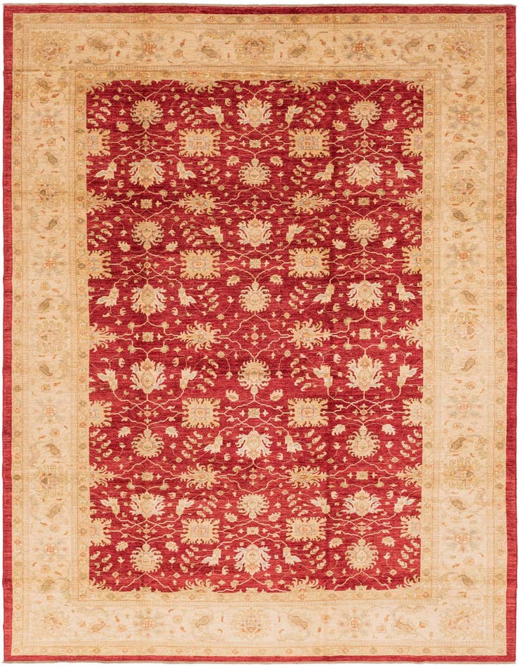 Detail image of 10' 2 x 16' 1 Hand Knotted Peshawar Ziegler Rug