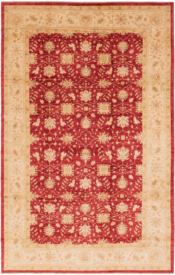 Detail image of 10' 2 x 16' 1 Hand Knotted Peshawar Ziegler Rug