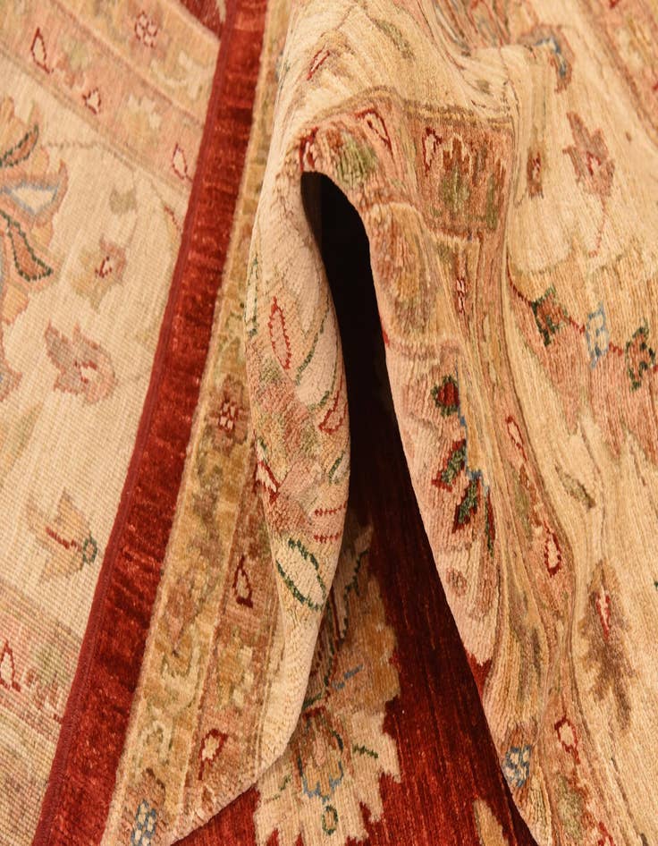Detail image of 10' 2 x 12' 10  Hand Knotted Peshawar Ziegler Rug