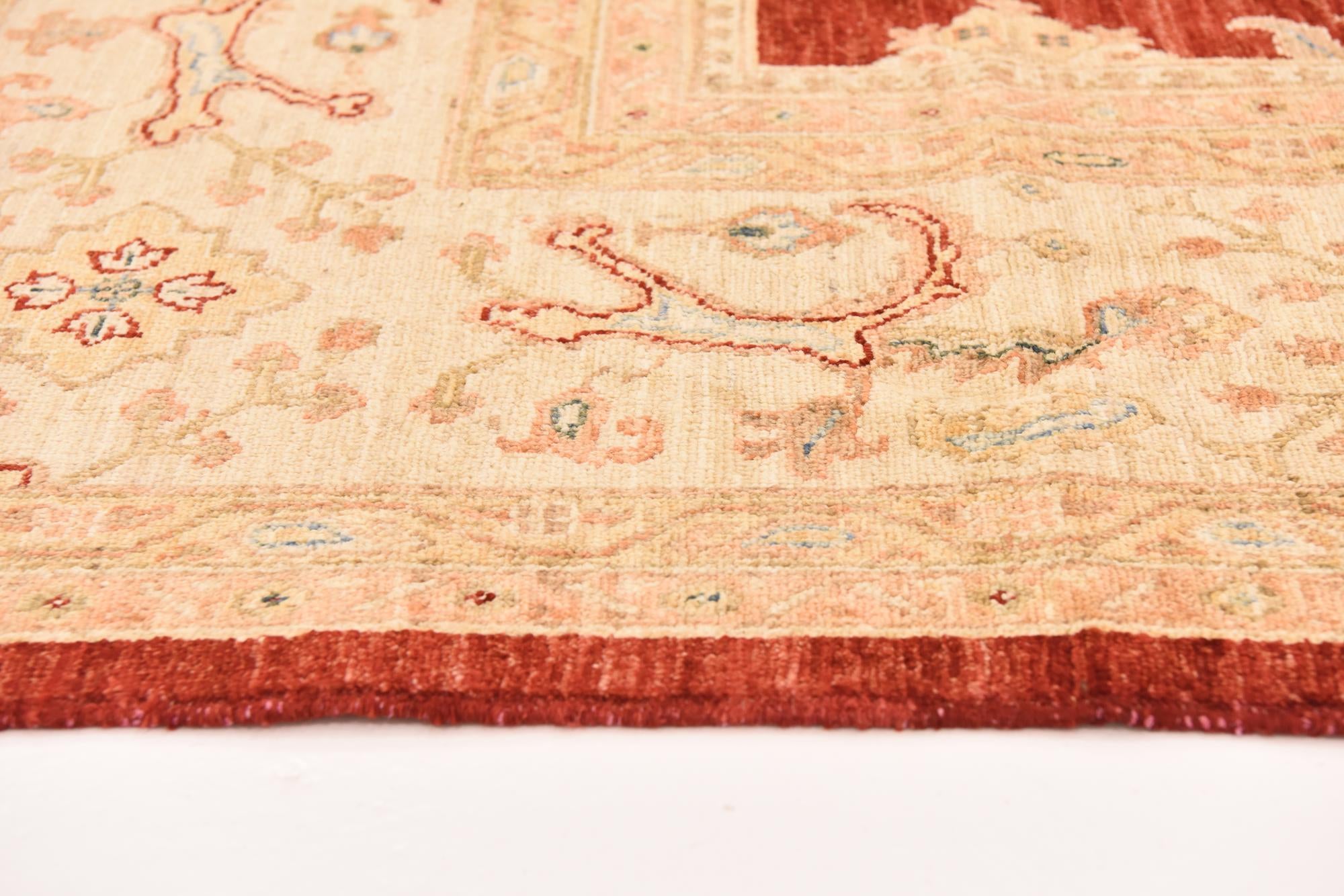 9' 10 x 12' 10 Hand Knotted Peshawar Ziegler Rug