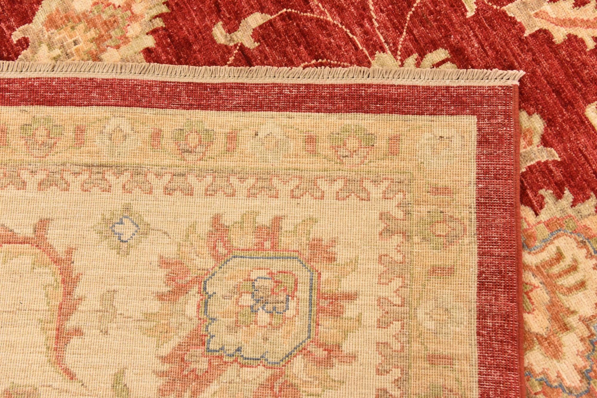 10' x 12' 11 Hand Knotted Peshawar Ziegler Rug