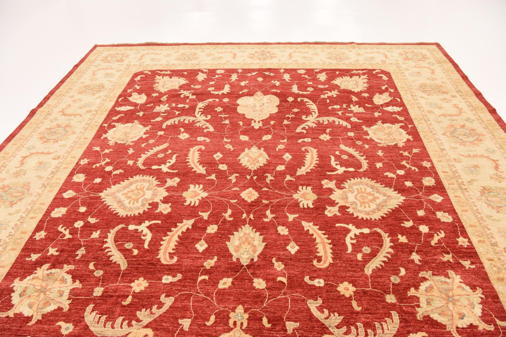 10' x 12' 11 Hand Knotted Peshawar Ziegler Rug