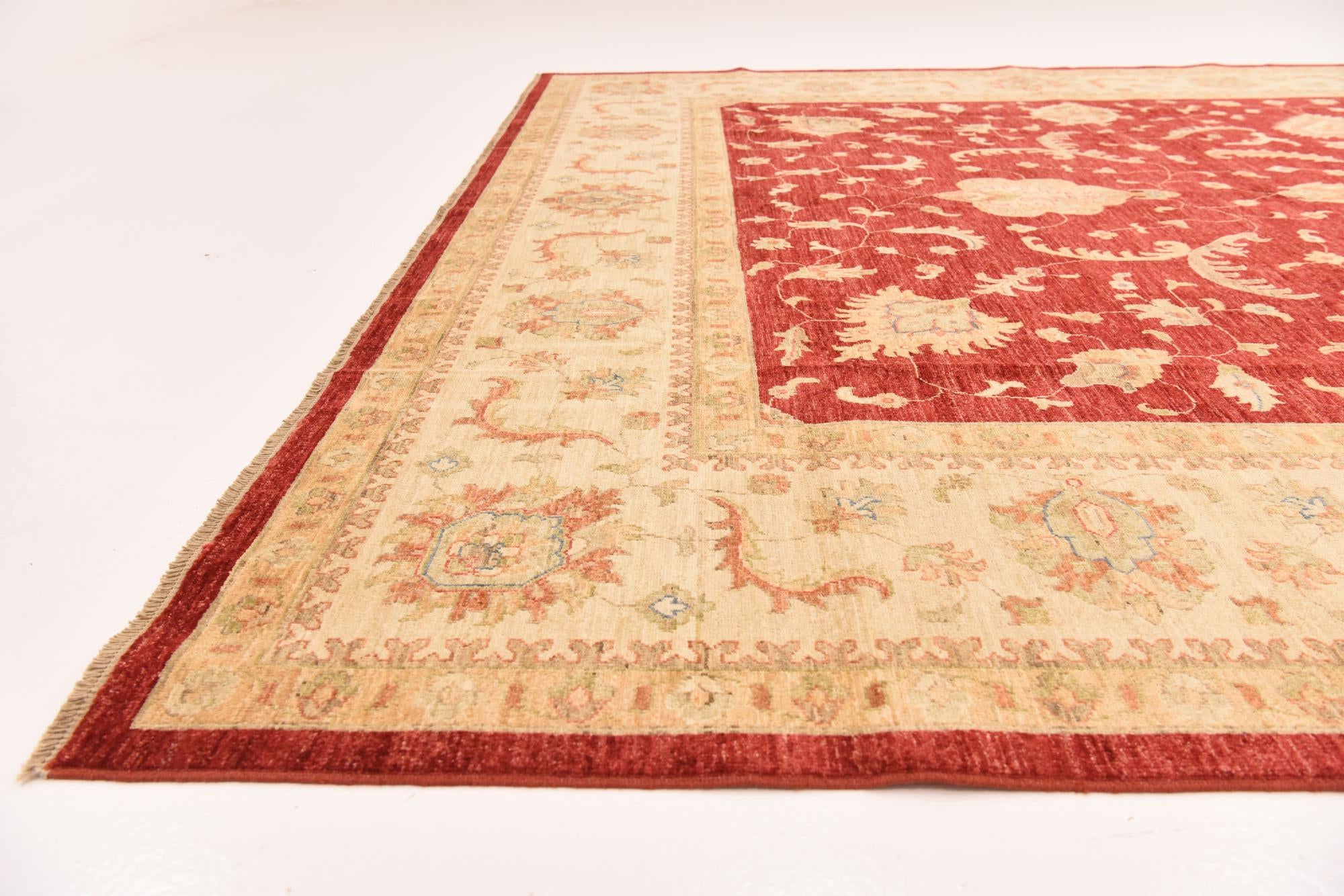 10' x 12' 11 Hand Knotted Peshawar Ziegler Rug