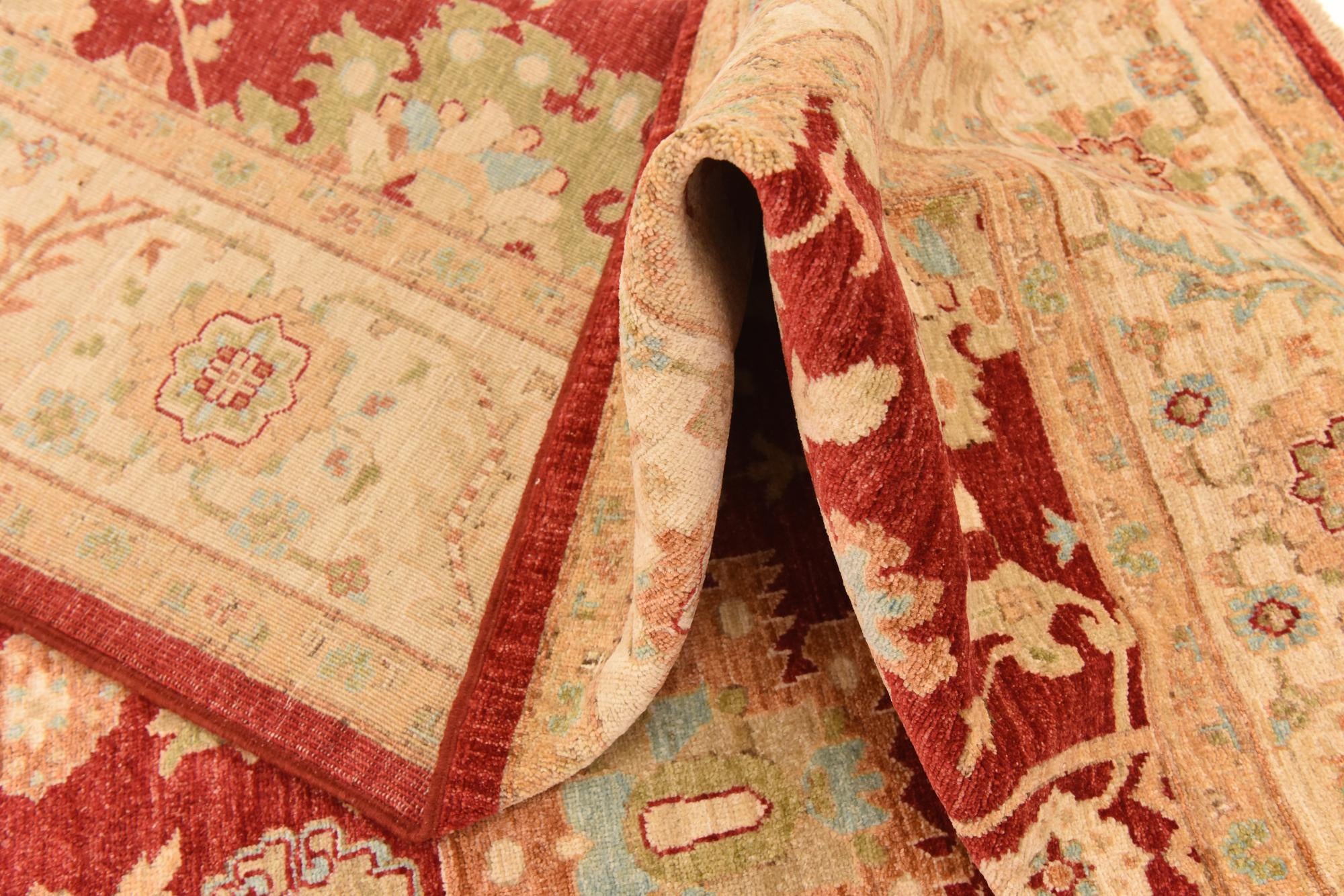 8' 4 x 11' 7 Hand Knotted Peshawar Ziegler Rug