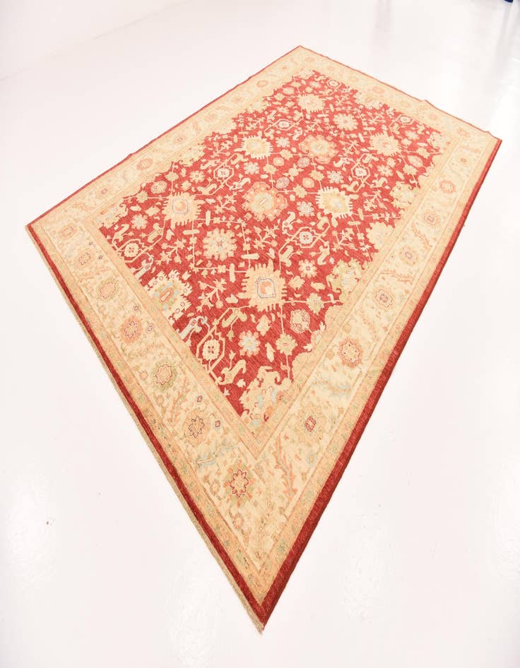 Detail image of 8' 4 x 11' 7 Hand Knotted Peshawar Ziegler Rug