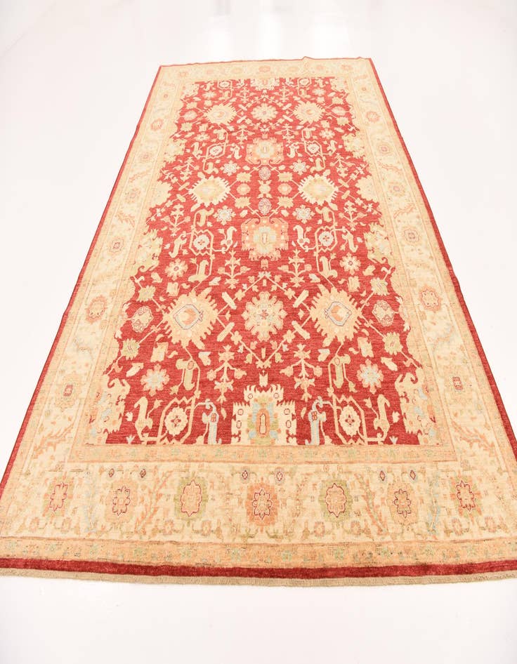 Detail image of 8' 4 x 11' 7 Hand Knotted Peshawar Ziegler Rug