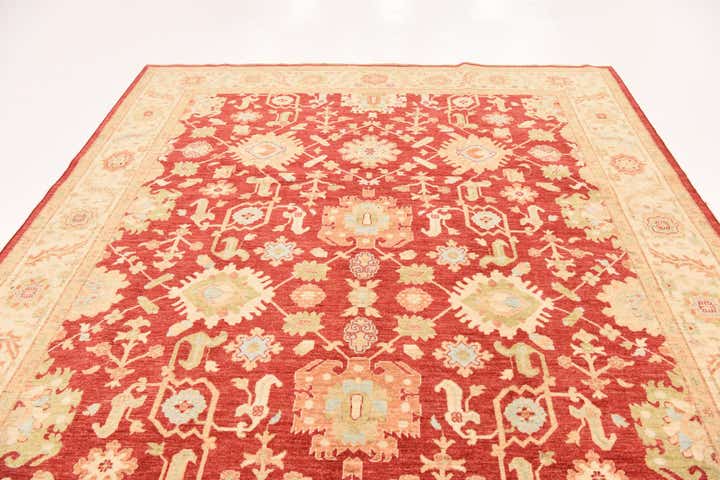 8' 4 x 11' 7 Hand Knotted Peshawar Ziegler Rug