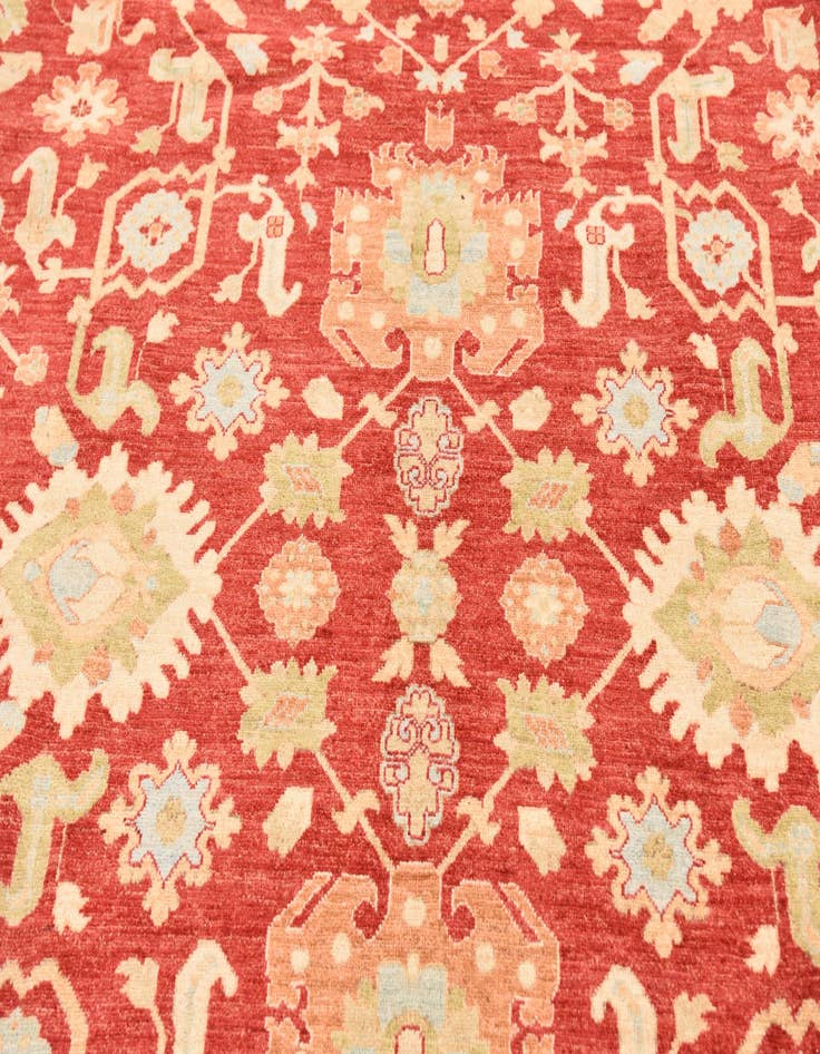 Detail image of 8' 4 x 11' 7 Hand Knotted Peshawar Ziegler Rug