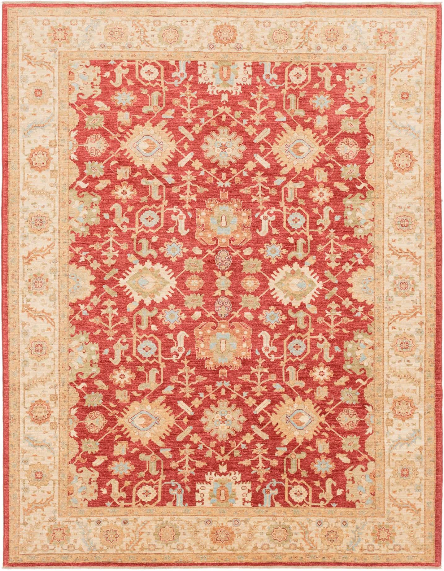 8' 4 x 11' 7 Hand Knotted Peshawar Ziegler Rug