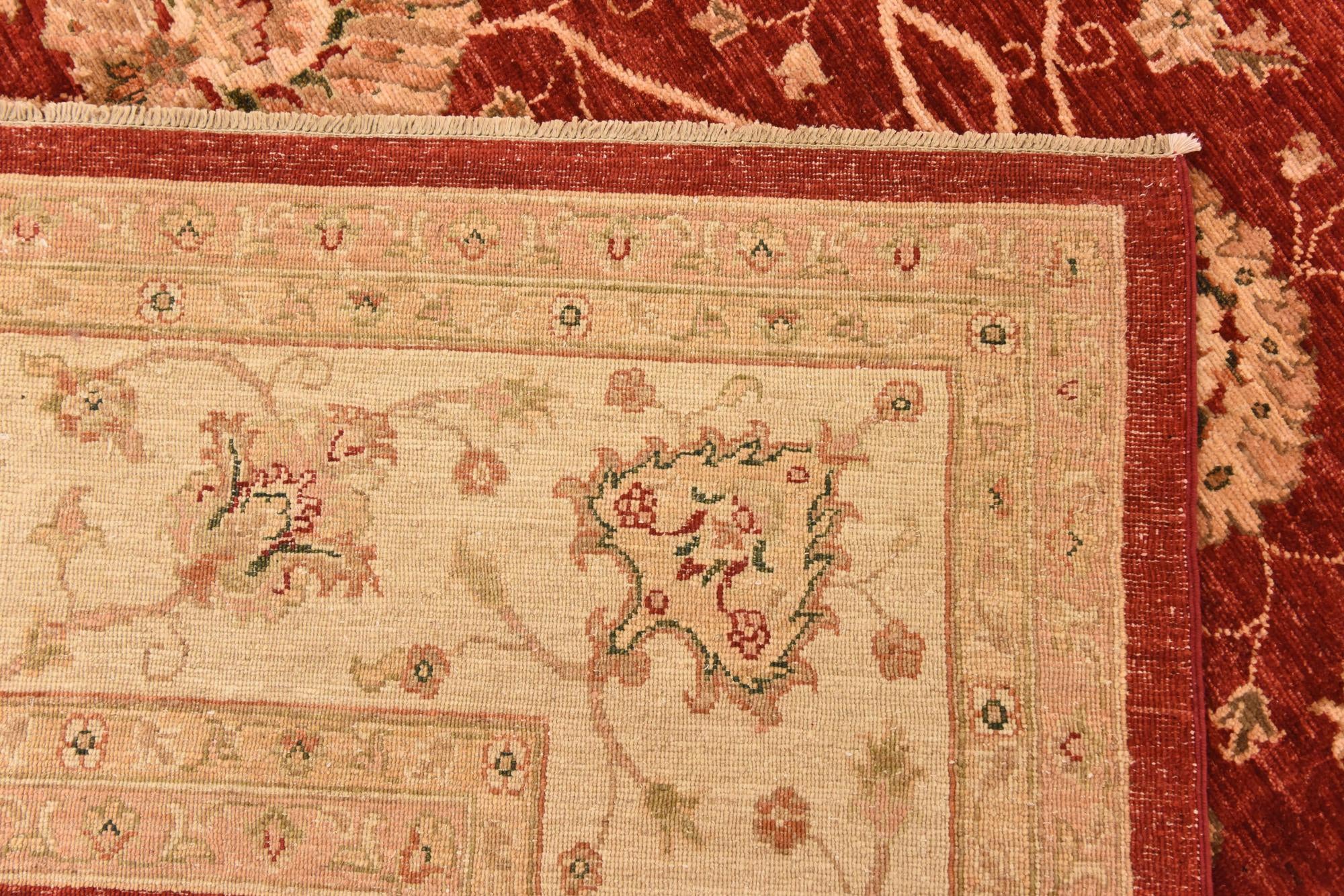 9' 5 x 12' 8 Hand Knotted Peshawar Ziegler Rug