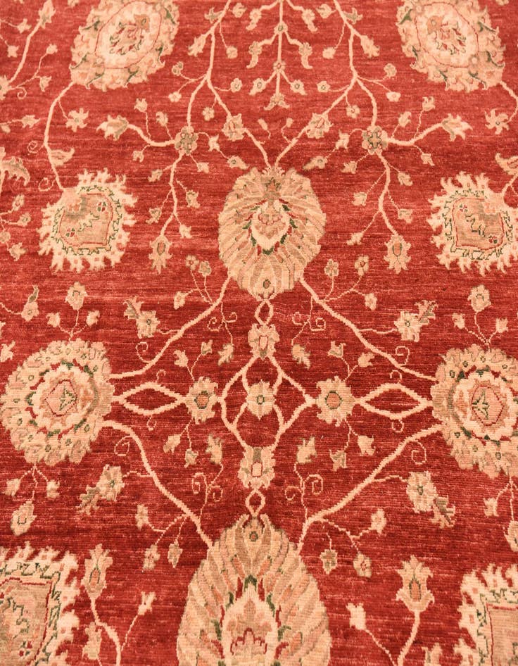 Detail image of 9' 5 x 12' 8 Hand Knotted Peshawar Ziegler Rug