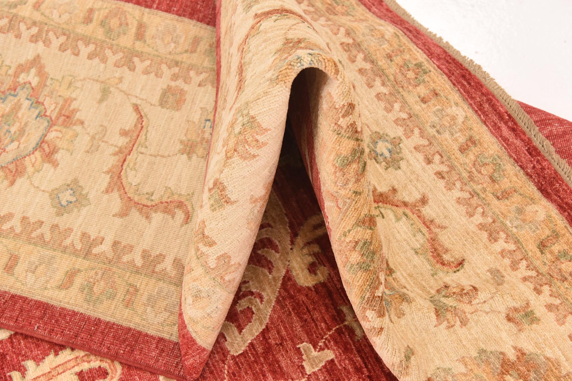 10' x 12' 10 Hand Knotted Peshawar Ziegler Rug
