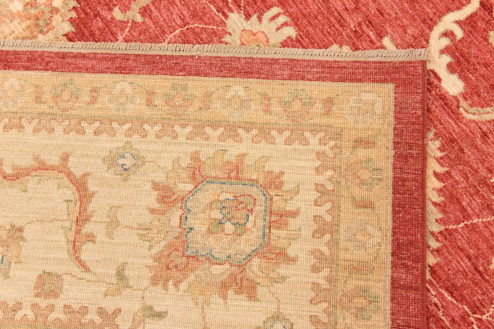 10' x 12' 10 Hand Knotted Peshawar Ziegler Rug