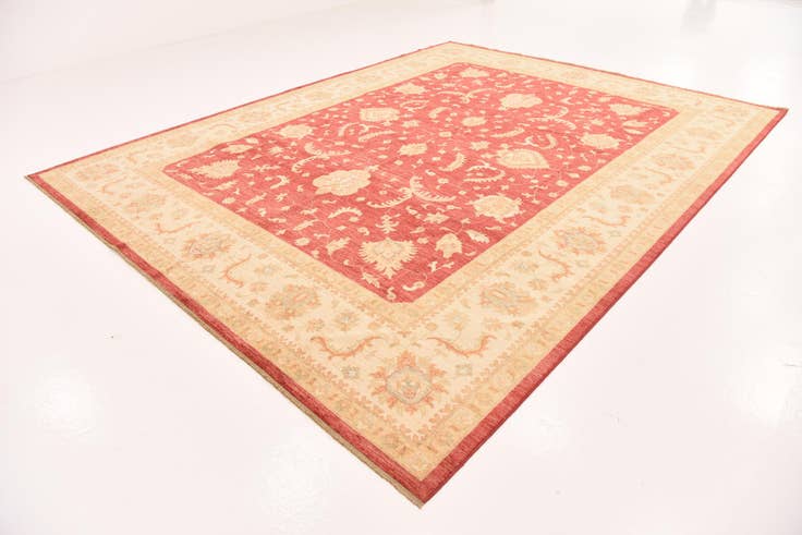 Detail image of 10' x 12' 10 Hand Knotted Peshawar Ziegler Rug